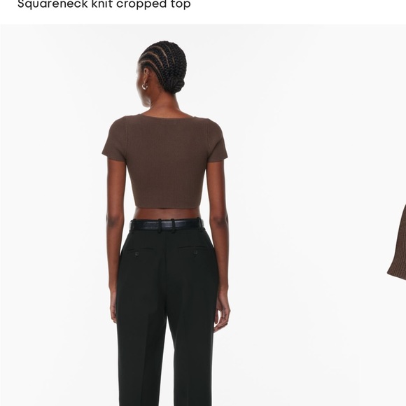 Aritzia sculpt knit squareneck tank - Picture 7 of 9